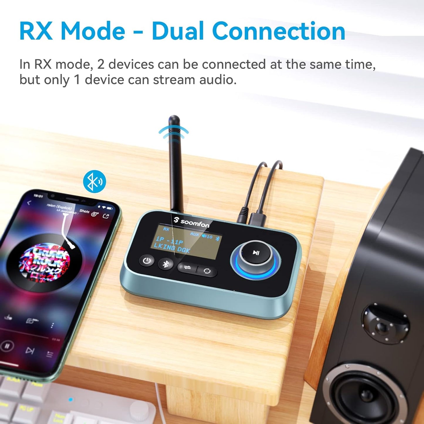 Bluetooth 5.0 Audio Transmitter & Receiver